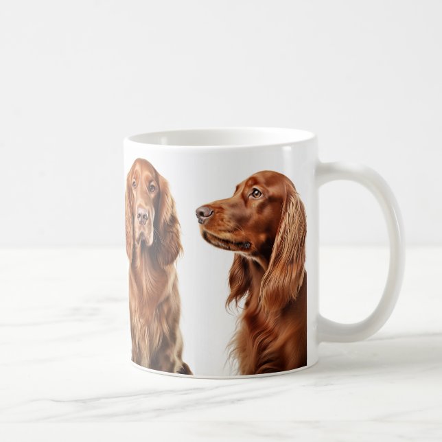 Irish Setter Liebhaber von Kaffeetassen (Rechts)