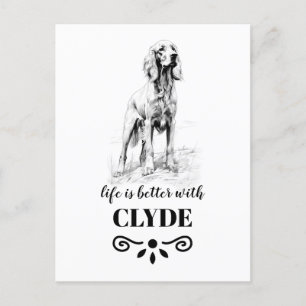 Irish Setter Life ist mit dem benutzerdefinierten  Postkarte