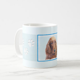 Irish Setter Malerei - Süße originelle Hundekunst Kaffeetasse