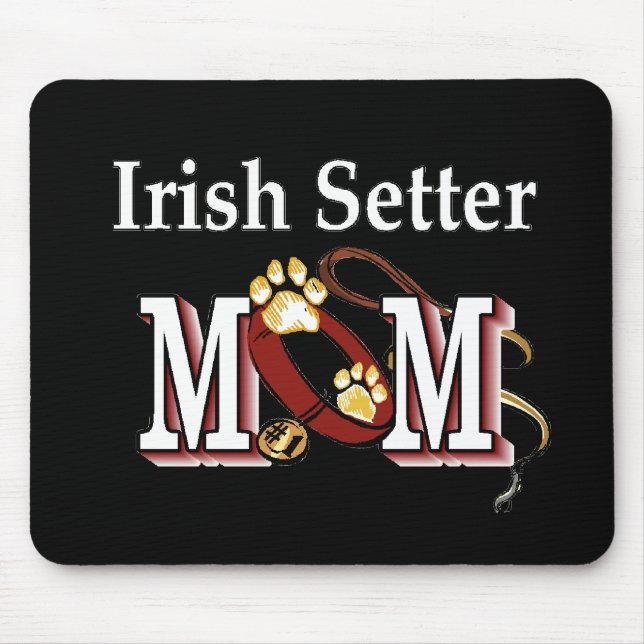 Irish Setter Mama Geschenke Mousepad (Vorne)