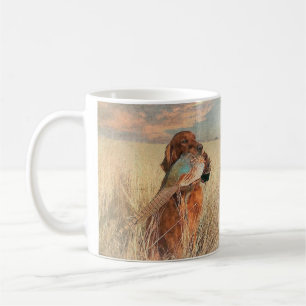 Irish Setter mit Fasan Kaffeetasse