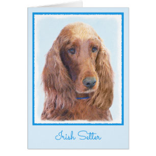 Irish Setter Painting - Niedliche Original Dog Art