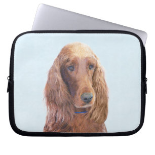 Irish Setter Painting - Niedliche Original Dog Art Laptopschutzhülle