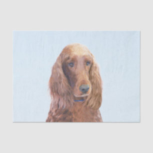 Irish Setter Painting - Niedliche Original Dog Art Seidenpapier