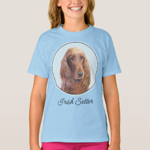 Irish Setter Painting - Niedliche Original Dog Art T-Shirt
