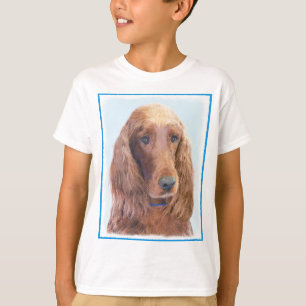 Irish Setter Painting - Niedliche Original Dog Art T-Shirt