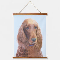 Irish Setter Painting - Niedliche Original Dog Art