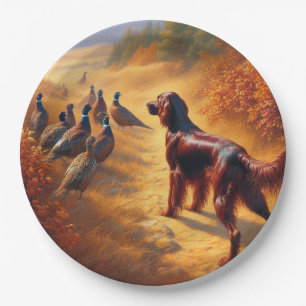 Irish Setter Pappteller