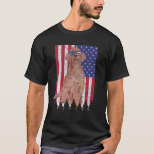 Irish Setter Patriotic Dog USA Pride American Flag T-Shirt