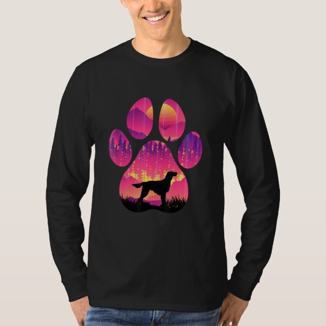 Irish Setter Paw Mom Dad Dog  Women Men T-Shirt (Vorderseite)