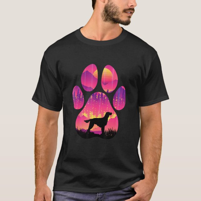 Irish Setter Paw Mom Dad Dog  Women Men T-Shirt (Vorderseite)