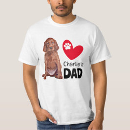 Irish Setter Personalisiert Vater T - Shirt