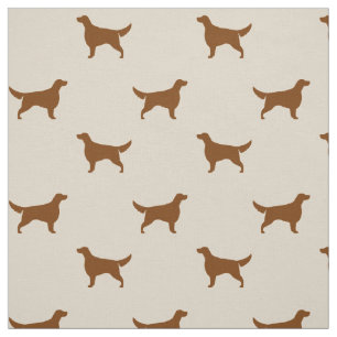Irish Setter Silhouetten Muster  Hundezucht Stoff
