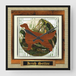 Irish Setter Sporting Geschenke Quadratische Wanduhr