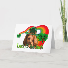 Irish Setter St. Patricks Karte