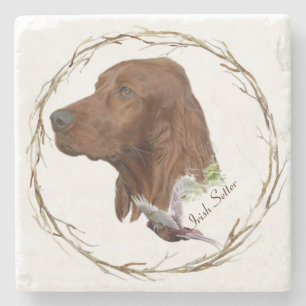 Irish Setter Steinuntersetzer