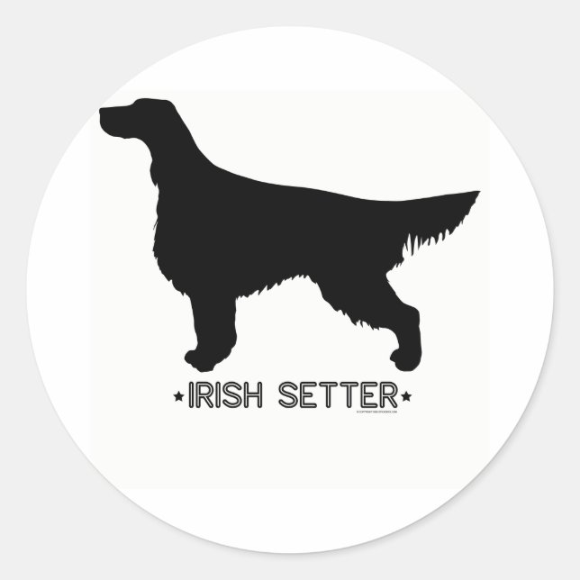 Irish Setter Sticker (Vorderseite)