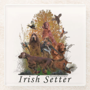 Irish Setter Tapestry T - Shirt Schlüsselanhänger  Glasuntersetzer