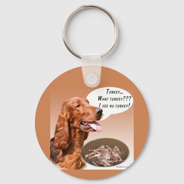 Irish Setter Türkei Schlüsselanhänger (Vorderseite)