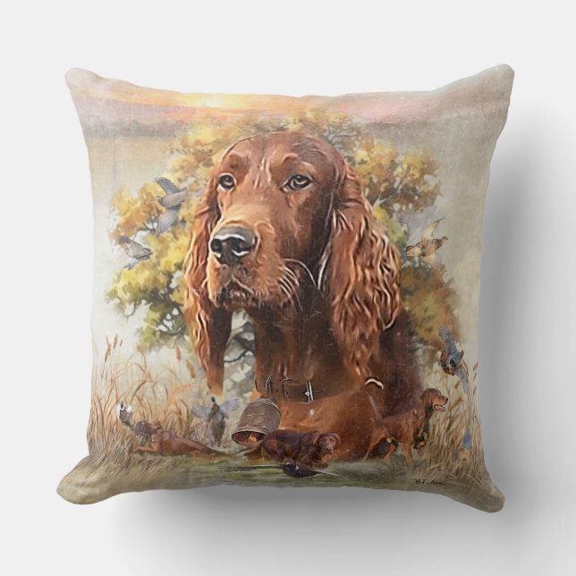 Irish Setter - Ultimate Upland Bird Dog Kissen (Vorderseite)