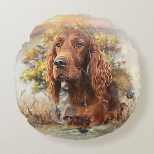 Irish Setter - Ultimate Upland Bird Dog Rundes Kissen