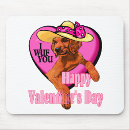 Irish Setter Valentinstag Geschenke Mousepad