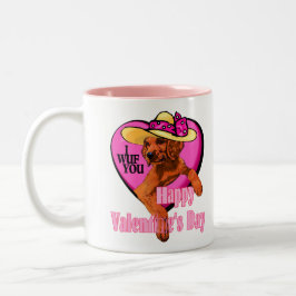 Irish Setter Valentinstag Geschenke Zweifarbige Tasse