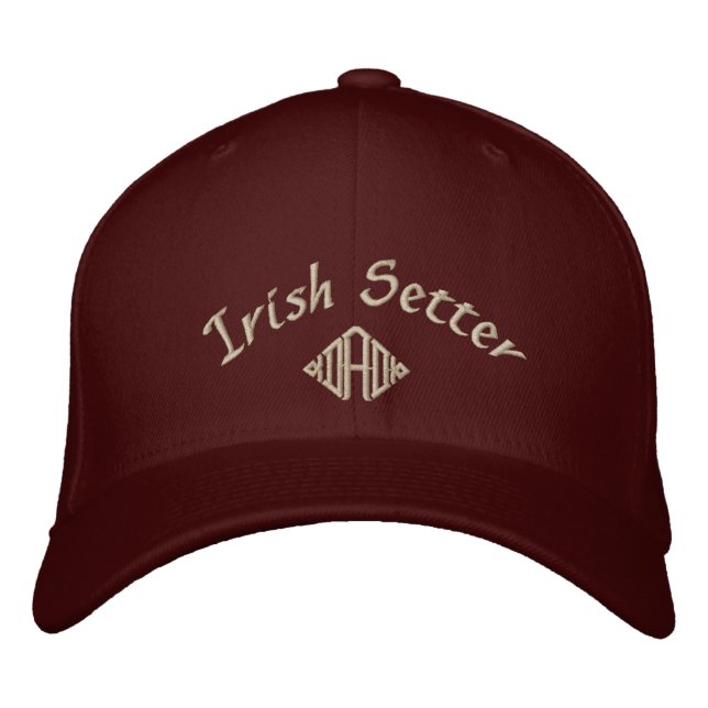 Irish Setter Vater Geschenke Bestickte Baseballkappe (Vorderseite)