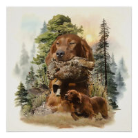 Irish Setter , Walcockjagd, Art