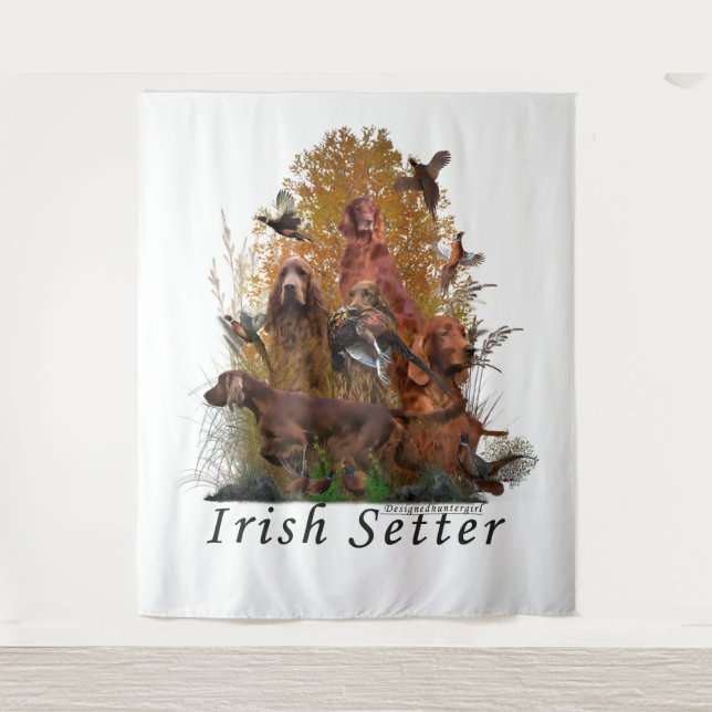 Irish Setter Wandteppich (Vorderseite)