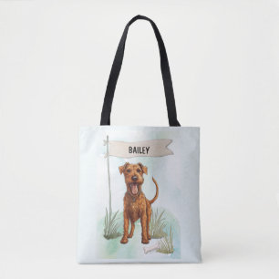 Irish Setter Wasserfarben Personalisierter Hund