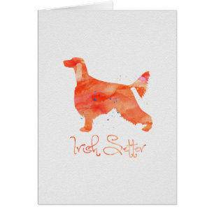 Irish Setter Watercolor Design