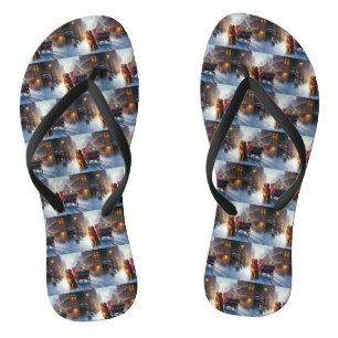 Irish Setter Weihnachtsfeiertag Flip Flops