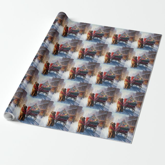 Irish Setter Weihnachtsfeiertag Geschenkpapier (Ungerollt)