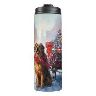 Irish Setter Weihnachtsfeiertag Thermosbecher
