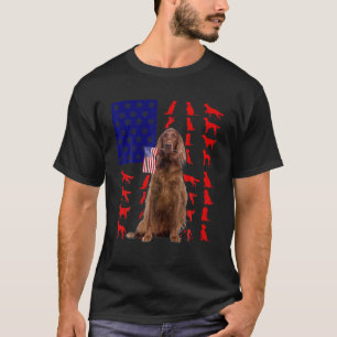 Irish Setters American Flag 4th July Dog USA Pa T-Shirt