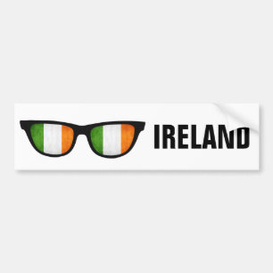 Irish Shades benutzerdefinierter Text- und Farbtex Autoaufkleber
