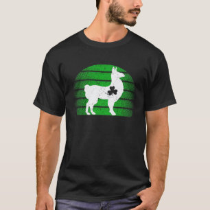 Irish Shamrock Lama St Patricks Day Kinder Mädchen T-Shirt