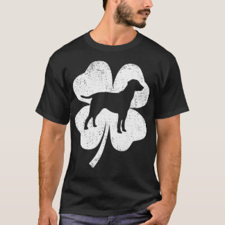 Irish Shamrock Leaf Labrador Dog St T-Shirt