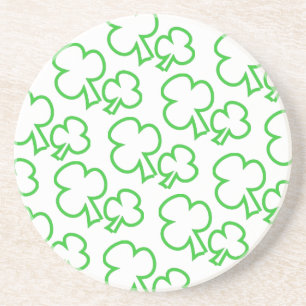 Irish Shamrocks Sandstein-Getränkeuntersetzer Sandstein Untersetzer