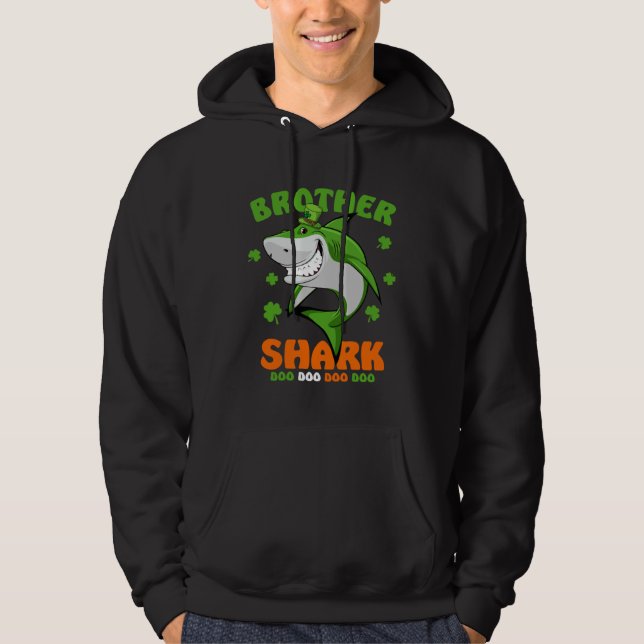 Irish Shark St Patrick s Day Cute  For Mens Womens Hoodie (Vorderseite)