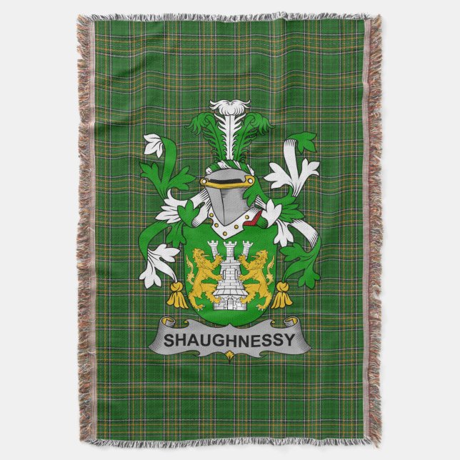 Irish Shaughnessness or O_Shaughnessy Coat of Arms Decke (Vorderseite Vertikal)
