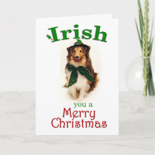 Irish Sheltie Card Feiertagskarte