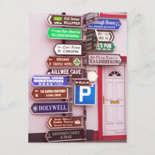 Irish Signpost Postkarte