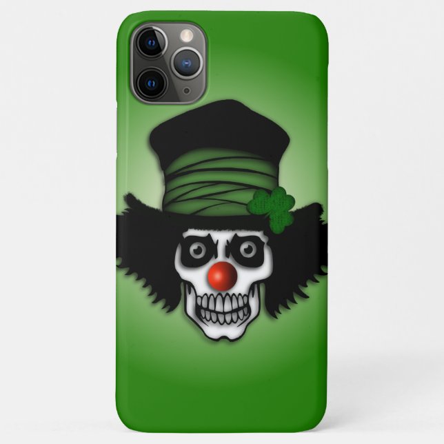 Irish Skeleton Clown Green Case-Mate iPhone Hülle (Rückseite)