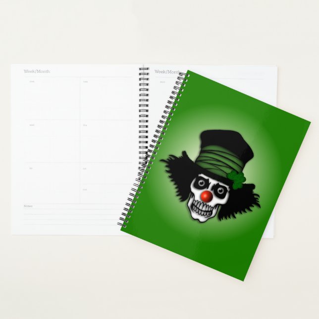Irish Skeleton Clown Green Planer (Anzeige)