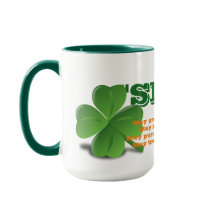 Irish Slainte mit Gedicht St. Patrick's Day Tasse