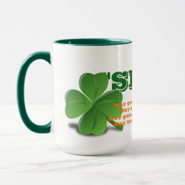 Irish Slainte mit Gedicht St. Patrick's Day Tasse