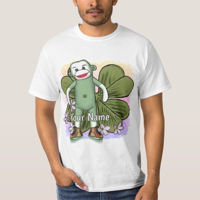 Irish Sock Monkey T-Shirt (Vorderseite)