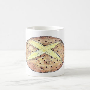 Irish Soda Broad Loaf Saint Patrick's Day Food Tas Kaffeetasse